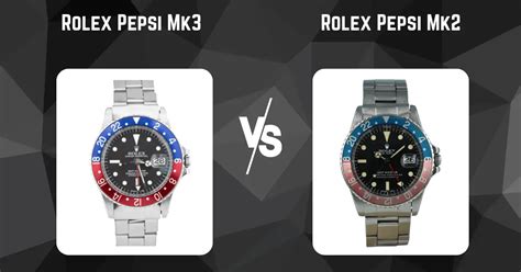 Rolex Pepsi Mk2 vs Rolex Pepsi Mk3 